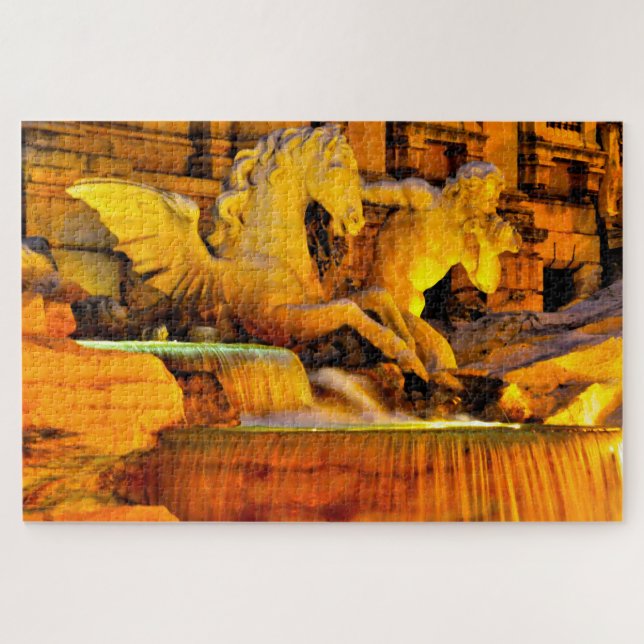 Puzzle Fuente de Trevi Roma. (Horizontal)