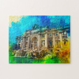 Puzzle Fuente de Trevi Roma.