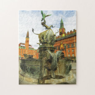 Puzzle Fuente del dragón en Copenhague