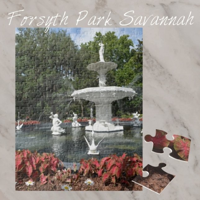 Puzzle Fuente del Forsyth Park Savannah Georgia Fotografí (Subido por el creador)
