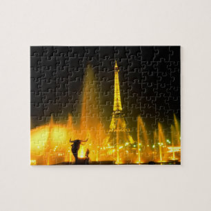 Puzzle Fuente en la mundialmente famosa Torre Eiffel Parí