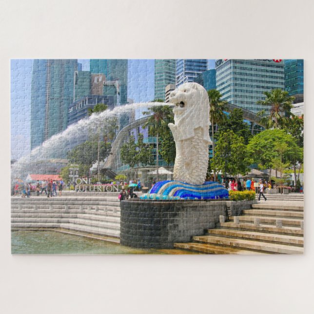 Puzzle Fuente Merlion, Singapur (Horizontal)
