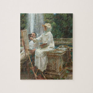 Puzzle Fuente Villa Torlonia Frascati, Italia por Sargent