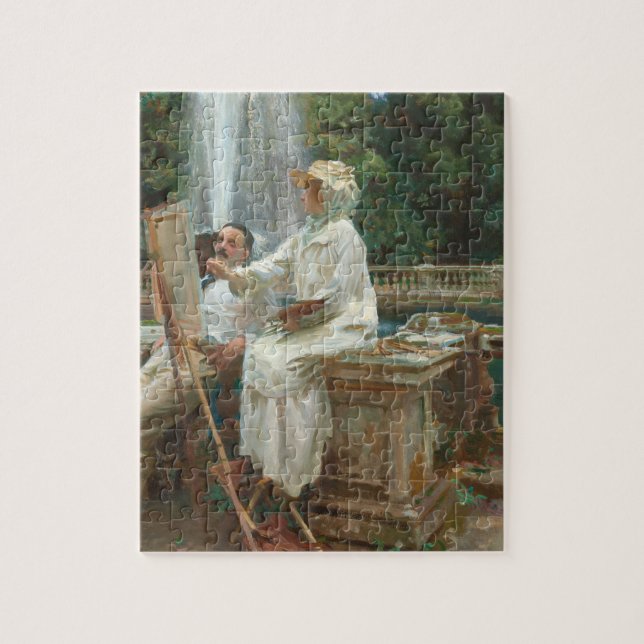 Puzzle Fuente Villa Torlonia Frascati, Italia por Sargent (Vertical)