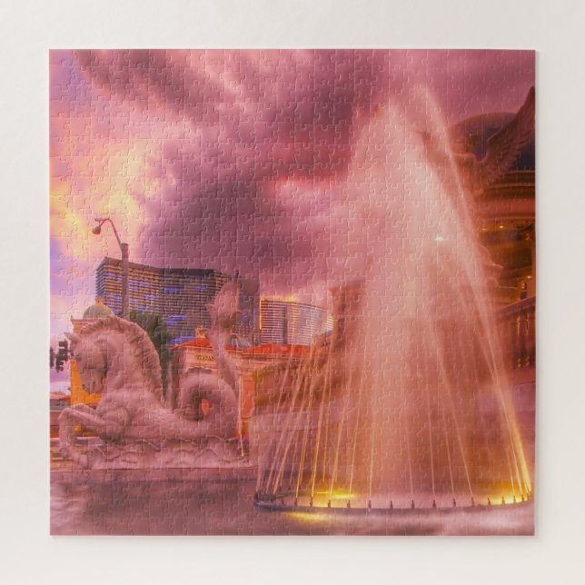 Puzzle Fuentes de agua en Las Vegas (Vertical)