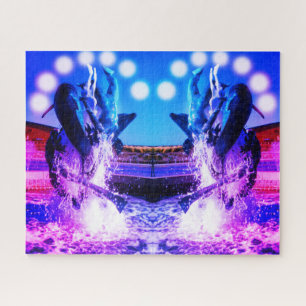 Puzzle Fuentes de delfines