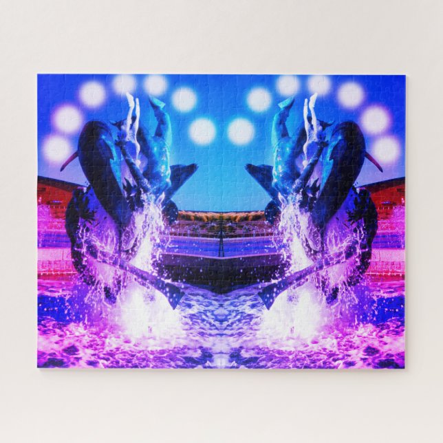 Puzzle Fuentes de delfines (Horizontal)