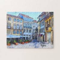 Fuera del camino Cafe Viseu Portugal Postcard