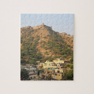 Puzzle Fuerte Jaigarh cerca de Jaipur, Rajasthan, India