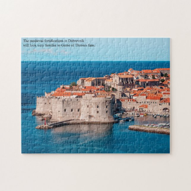 Puzzle Fuerte medieval de Dubrovnik Croacia (Horizontal)