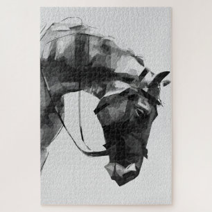 Puzzle Fuerza equina en monocromo