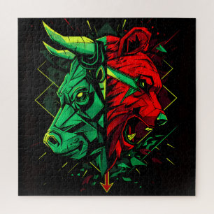 Puzzle Fuerzas del duelo del oso de toros