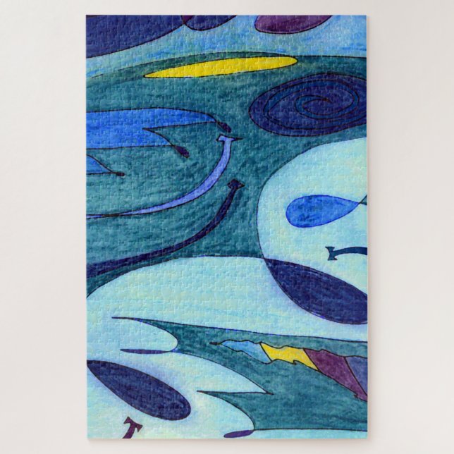 Puzzle Fumes azules (Vertical)