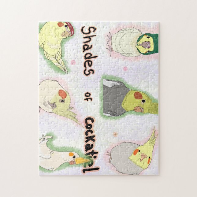 Puzzle Fun Cockatiel Bird  (Vertical)