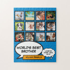 Puzzle Fun Guay Brother Collage de fotos Blue Comic Book
