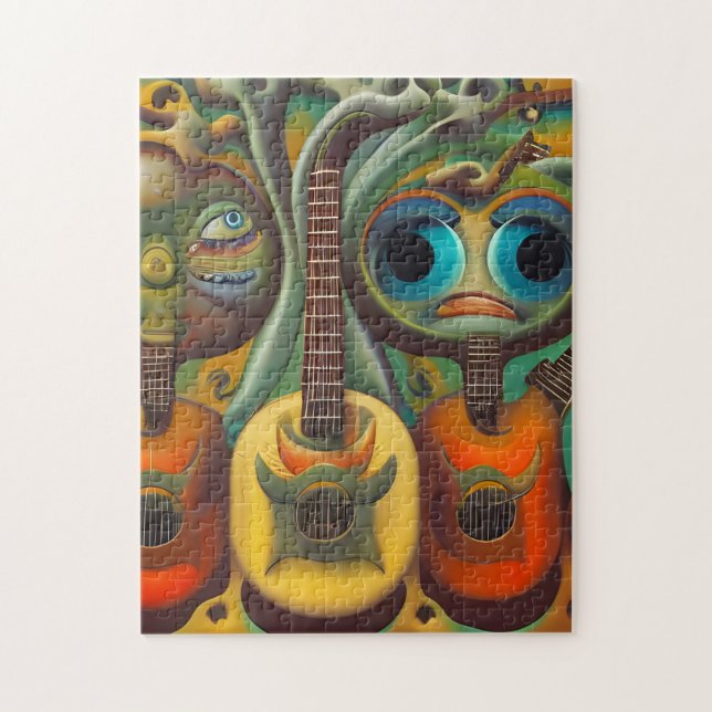 Puzzle Fun Guitar (Vertical)