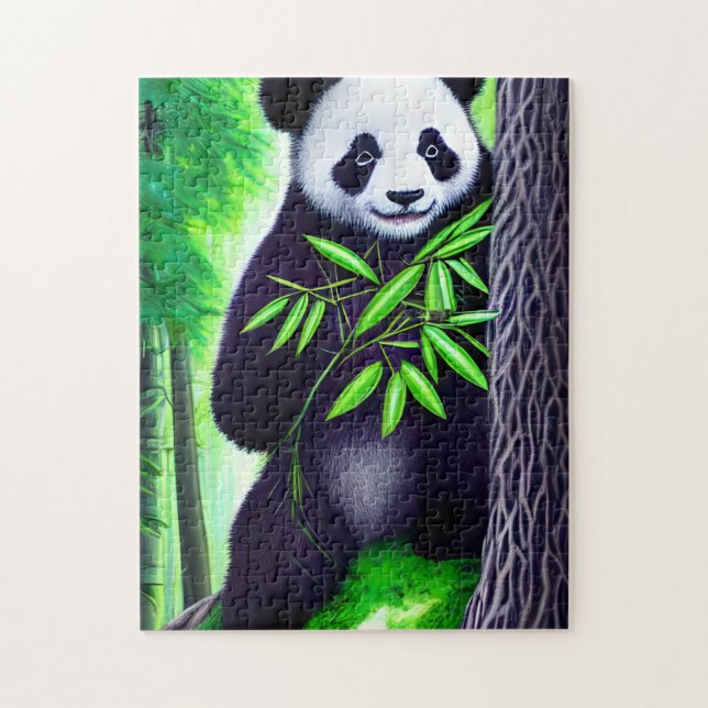 Puzzle Fun Little Panda Bear (Vertical)