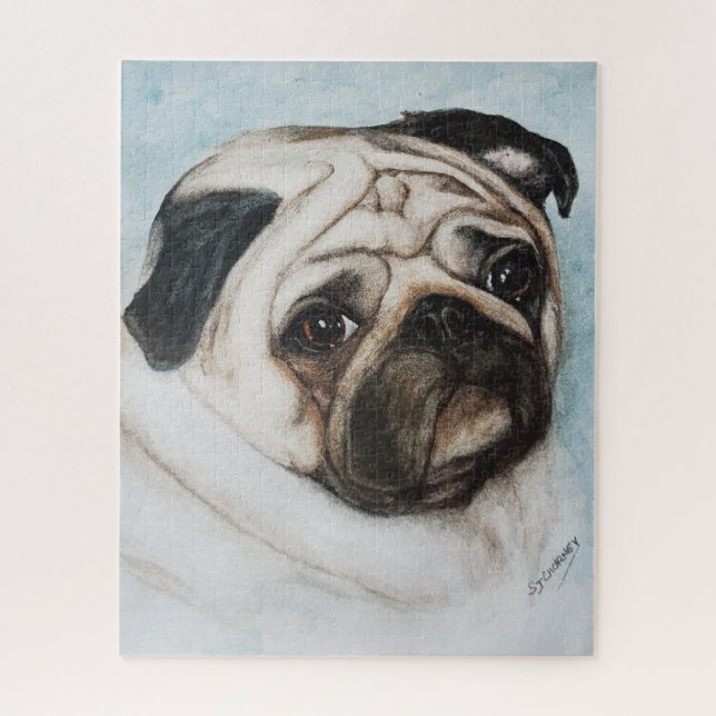 Puzzle Fun Pug Puppy (Vertical)