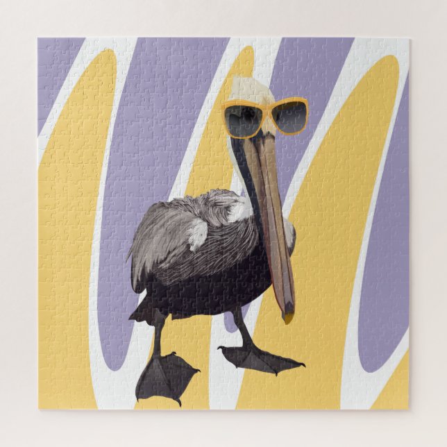 Puzzle Fun Summer Vibes Pelican Bird (Vertical)