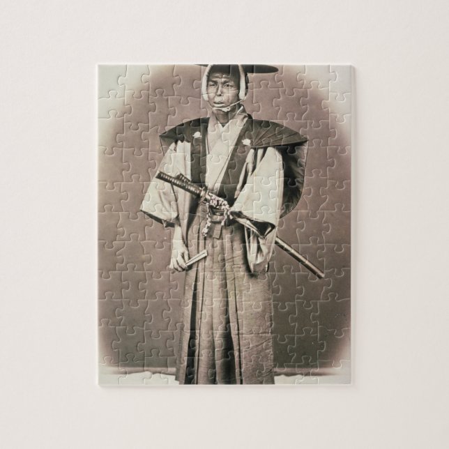 Puzzle Funcionario judicial o samurai japonés, c.1870s (Vertical)
