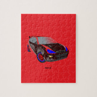 Puzzle Funda de teléfono personalizada minimalista roja c