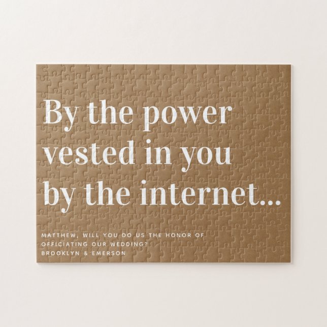 Puzzle Fundadosa propuesta de funcionario se casa con nos (Horizontal)