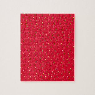 Puzzle Fundido fondo de fresa rojo