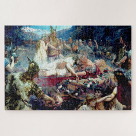 Puzzle Funeral de un guerrero vikingo Sigurd y Brynhild