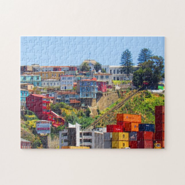 Puzzle funicular colorido (Horizontal)