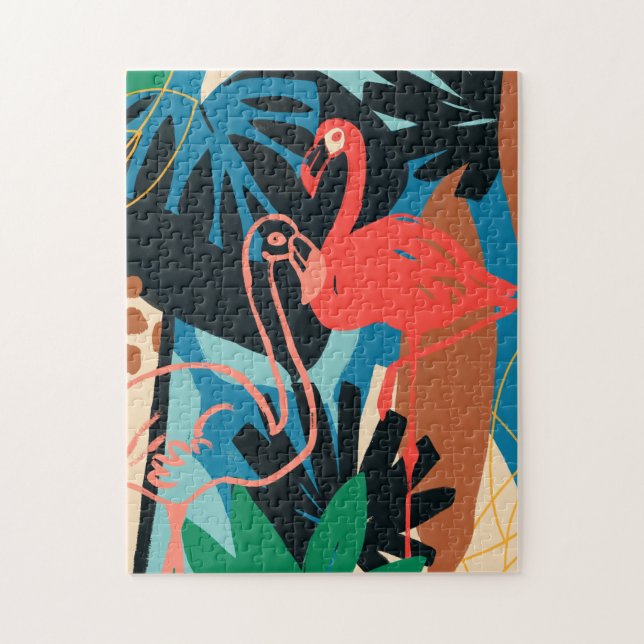 Puzzle Funky Flamingo (Vertical)