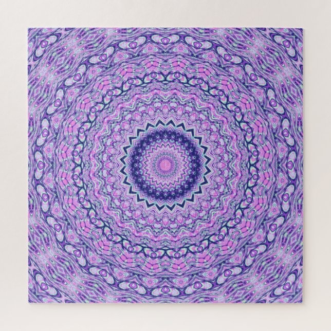 Puzzle Funky Vibrante y colorido Boho Hippie Mandala (Vertical)