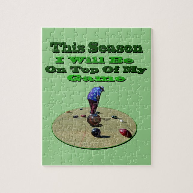 Puzzle Funny Bown Lawn esta temporada, (Vertical)