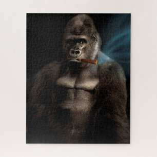 Puzzle Funny Cigar Smoker Gorilla Smoker