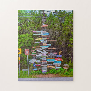 Puzzle Funny Country Rótulo, Wimberley, TX