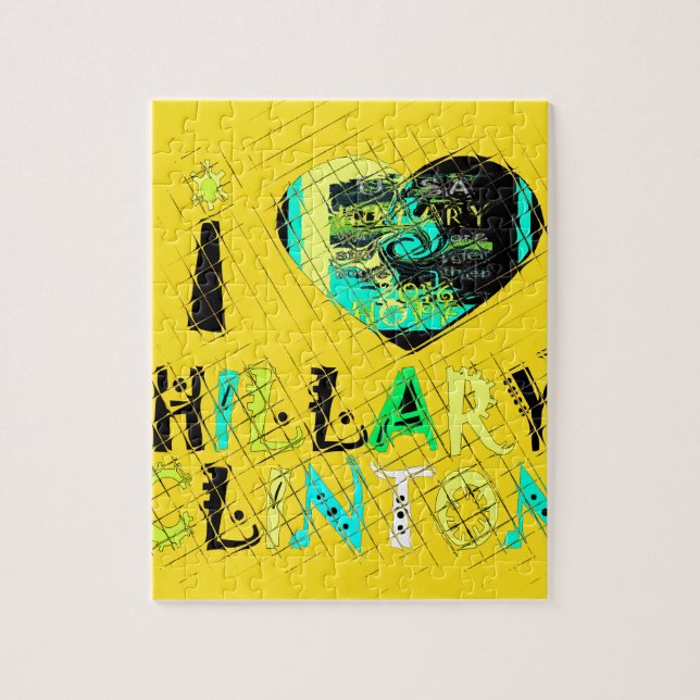 Puzzle Funny Golden lovey Amazing Hope Hillary for USA Co (Vertical)