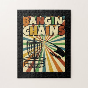 Puzzle Funny jugador de golf de disco diciendo "I Bangin"