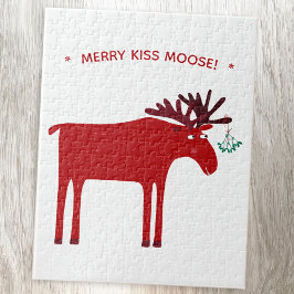 Puzzle Funny Moose Holiday