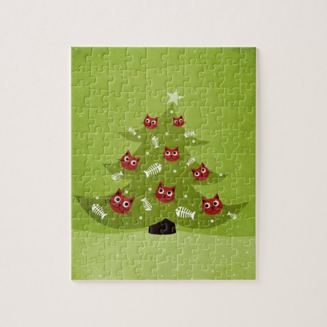 Puzzle Funny Navidades Cat Lover (Vertical)