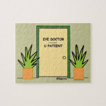 Funny Optometrist Office Personalizado Jigsaw Puzz
