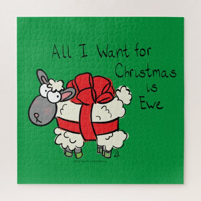 Puzzle Funny Personalizado de Navidades de Holiday Cute S (Vertical)