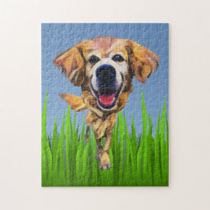 Puzzle Funny Personalizado Golden Retriever 252 Piece Puz