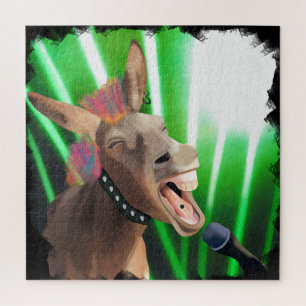 Puzzle Funny Rockstar Donkey