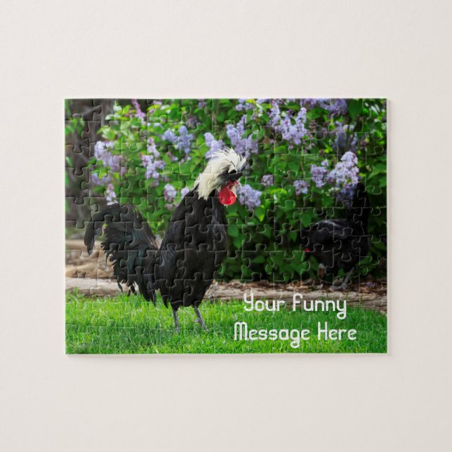 Puzzle Funny Rooster (Horizontal)