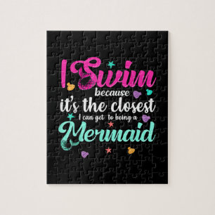 Puzzle Funny Sirena Nadear Cita A Mujeres Y Regalo Chica