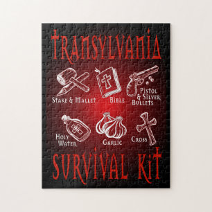 Puzzle Funny Vampire Transilvania Survival Kit
