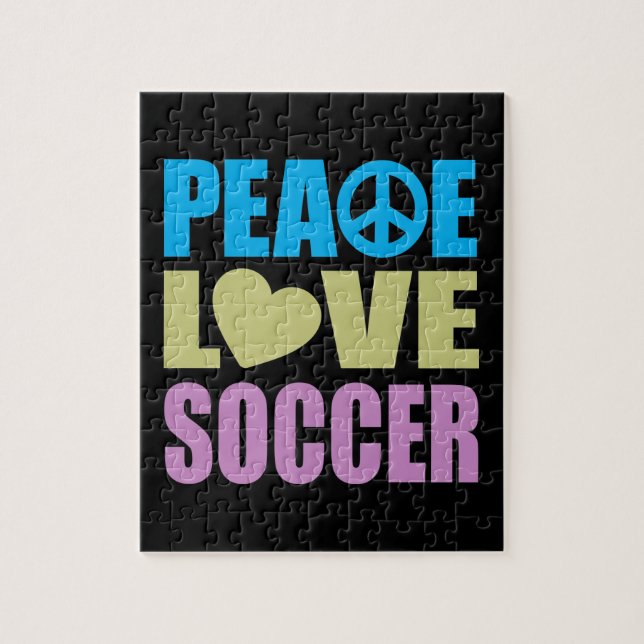 Puzzle Fútbol del amor de la paz (Vertical)