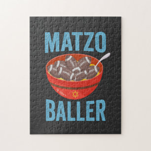 Puzzle Fútbol divertido Matzo Baller Regalo de rugby Hanu