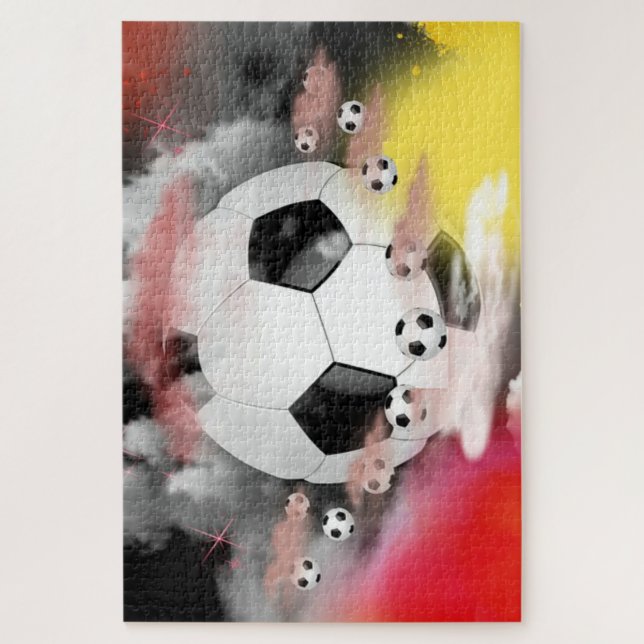 Puzzle Fútbol Mundial colorido (Vertical)