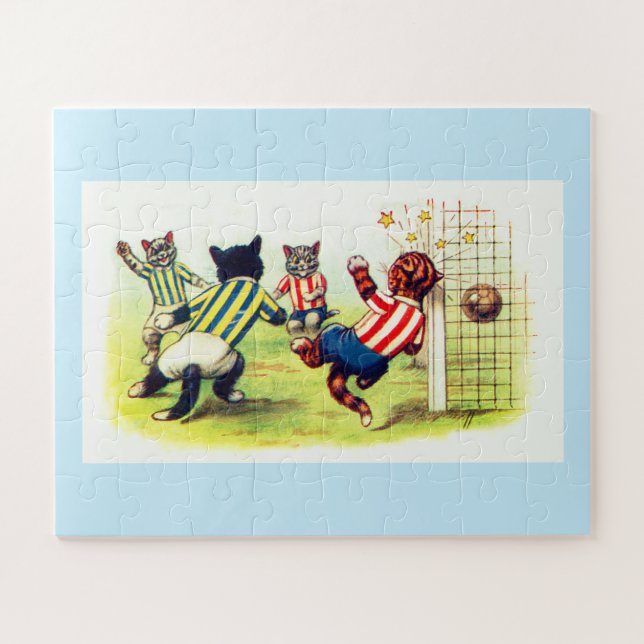 Puzzle Fútbol para gatos (Horizontal)
