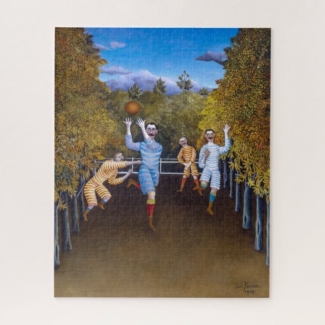 Puzzle Futbolistas | Henri Rousseau | (Vertical)